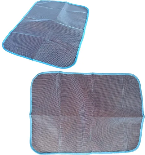 Vista 6 de Paquete de 5 paños de planchar para el hogar, malla protectora que ahorra quemaduras, paño de malla reutilizable para planchar, resistente al calor