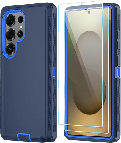 Vista 11 de ONOLA Funda compatible con Samsung Galaxy S24 Ultra con protector de pantalla HD, resistente a los golpes y a las caídas, funda de 3 capas