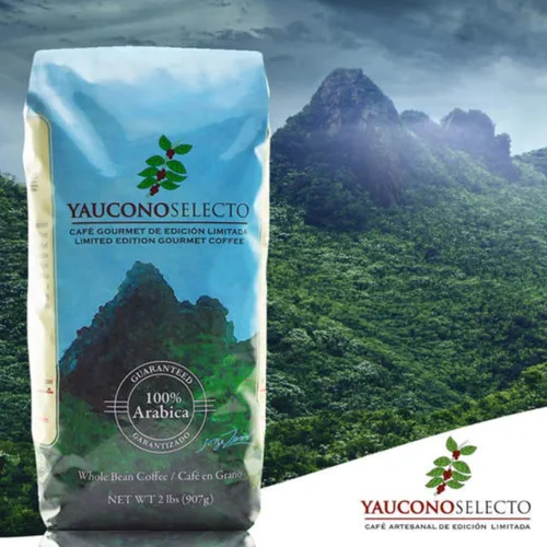 Vista 3 de Yaucono Selecto Gourmet - Café en grano entero, tostado medio oscuro, bolsa de 2 libras 100% Arábica, edición limitada, cuerpo cremoso, matices