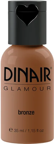 Vista 34 de Dinair Base de maquillaje con aerógrafo Marrón oscuro GLAMOUR: Natural, Cobertura ligera, Mate 1/4oz