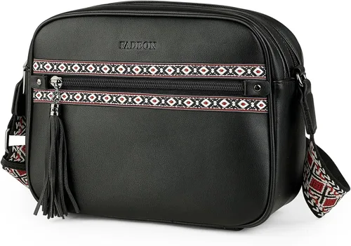 Vista 3 de FADEON Bolsos cruzados para mujer y bolso mochila Colección Negro
