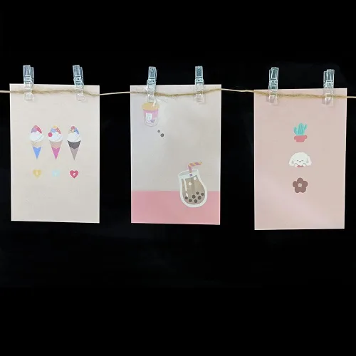 Vista 7 de 128 clips transparentes de plástico transparente, carpeta, clips para fotos, pinzas para la ropa