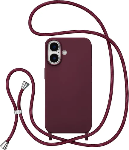 Vista 19 de ZTOFERA Funda para iPhone Air con correa, funda cruzada para teléfono con cordón ajustable para el cuello en los hombros, silicona suave a prueba