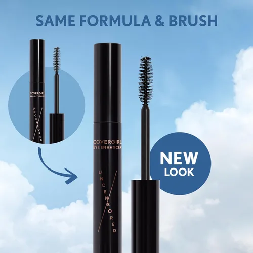 Vista 3 de COVERGIRL Eye Enhancer Uncensored Mascara 960 Black Brown 0.3 fl oz (el embalaje puede variar)