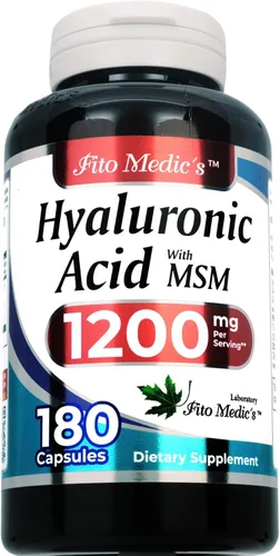 Vista 2 de FITO MEDIC'S Laboratorio Ácido hialurónico Cápsulas de ácido hialurónico con MSM, 180 Cápsulas Acido hialurónico