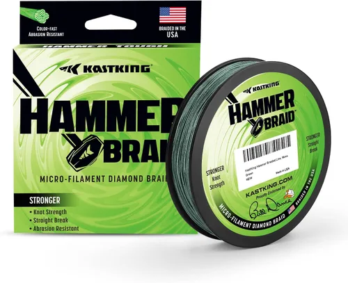 Vista 10 de KastKing Línea de pesca con trenza de martillo, línea trenzada resistente a la abrasión, fabricada en los Estados Unidos, línea superline