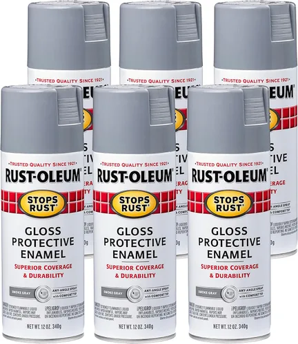 Vista 106 de Rust-Oleum 7776830 - Pintura en aerosol para prevención del óxido, 12 onzas, negro plano
