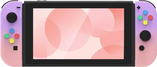 Vista 6 de EKEPIN NS Joycon - Carcasa para mando de mano para Nintendo Switch Joy-Con (LR), carcasa de repuesto para bricolaje con botones de colores sin
