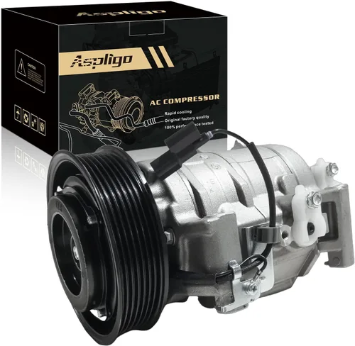 Vista 17 de Compresor de A/C con embrague compatible con Durango 2000-2003 4.7L 5.9L, para Dodge Dakota 2002-2003, para Ram 1500 2500 3500 2002-2003, CO 4854C