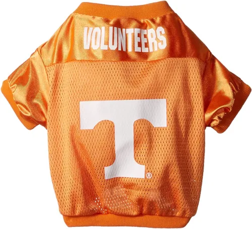 Vista 30 de NCAA TEXAS LONGHORNS - Camiseta de fútbol para perro, talla L, color granate y blanco, a rayas