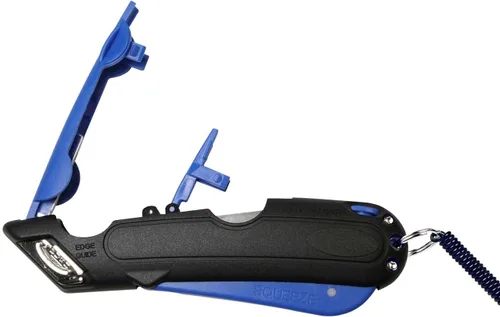 Vista 2 de Garvey 091524 cúter de seguridad con funda, color negro y azul, Negro/Azul
