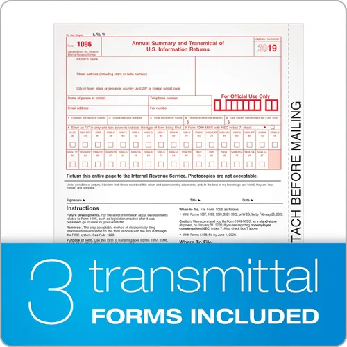 Vista 4 de TOPS Formularios MISC 1099 2019, Formularios de impuestos de 5 partes, 50 destinatarios Formularios láser/inyección de tinta, 3 formularios
