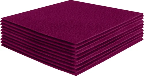 Vista 234 de FabricLA Hojas de fieltro acrílico para manualidades, cuadrados de fieltro precortados suaves de 4 x 4 pulgadas (3.9 in x 3.9 in), utiliza hojas