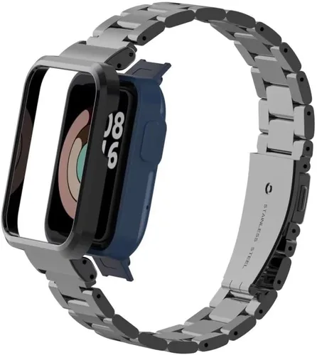 Vista 10 de Compatible con Xiaomi Mi Watch Lite/Redmi Watch Lite, correa de repuesto de metal de acero inoxidable compatible con Xiaomi Mi Watch Lite/Redmi FG1