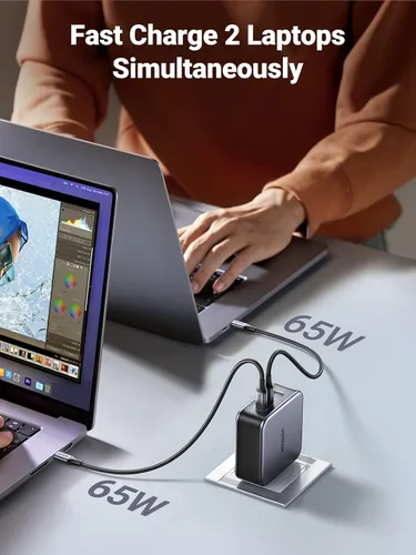 Vista 5 de UGREEN Cargador USB C de 140 W y cable USB C a USB C de 240 W y 6.6 pies