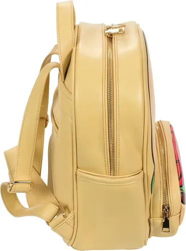 Vista 7 de Bolso tipo mochila Kawaii Burger Bolso mochila de moda para mujeres y niños Piel sintética