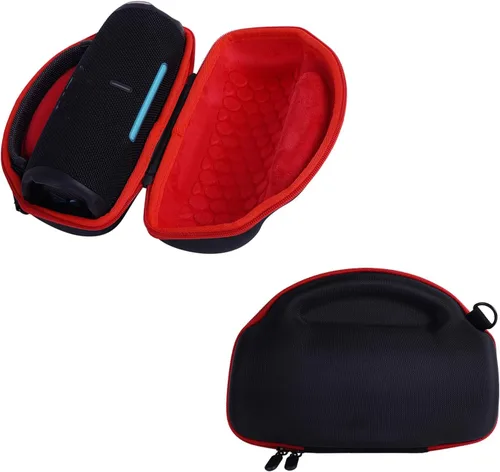 Vista 5 de Estuche de transporte de viaje rígido Bolsa de almacenamiento para JBL Charge 6 Altavoz portátil (negro)