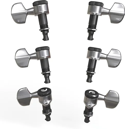Vista 2 de D'Addario - Afinadores de ajuste automático - Afinadores de bloqueo para guitarras - Configuración 3+3, cromo