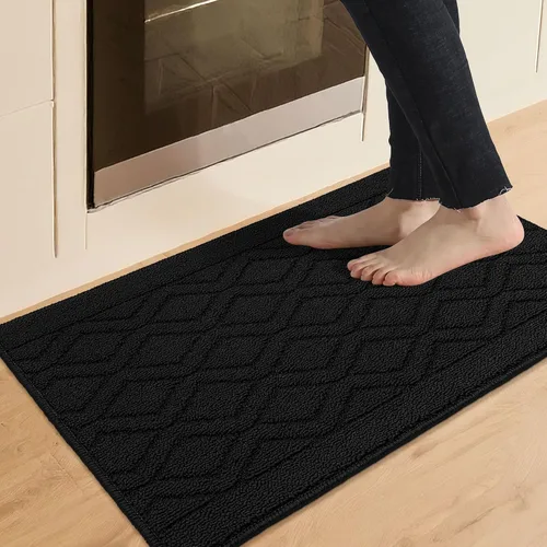 Vista 19 de COSY HOMEER Tapete de cocina antideslizantes, absorbentes para el piso, alfombra de cocina lavable, tapete de pie para fregadero, alfombra de Beige