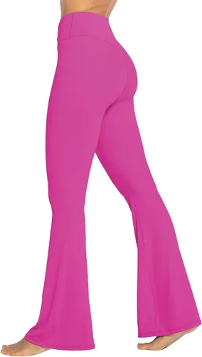 Vista 35 de Sunzel - Leggings acampanados para mujer, con control de abdomen, cintura cruzada y pierna ancha