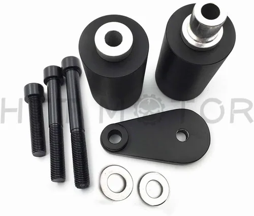 Vista 2 de MT219-023-BK - Protector deslizante de marco sin corte compatible con YZF R6 2003-2005 2006-2009 R6S BLK