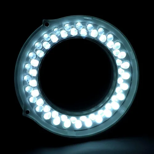Vista 3 de Kit de microscopio LED para microscopio iluminador de luz de anillo para microscopio lámpara ajustable microscopio industrial cámara fuente de luz