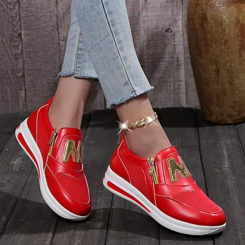 Vista 5 de JWSVBF Zapatillas de deporte para mujer de ancho ancho transpirable fascitis plantar sandalias planas casuales zapatos de verano unisex moda otoño