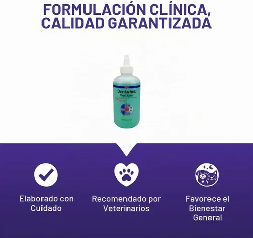 Vista 6 de Vetoquinol Dentahex - Enjuague de higiene bucal para mascotas, 8 onzas