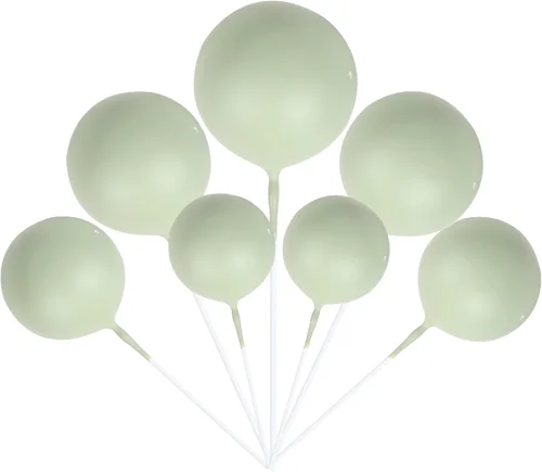 Vista 2 de Rsstarxi 30 piezas de mini globos y bolas de espuma para tartas – Insertos de pastel de bricolaje para bodas, aniversarios y decoraciones de fiesta