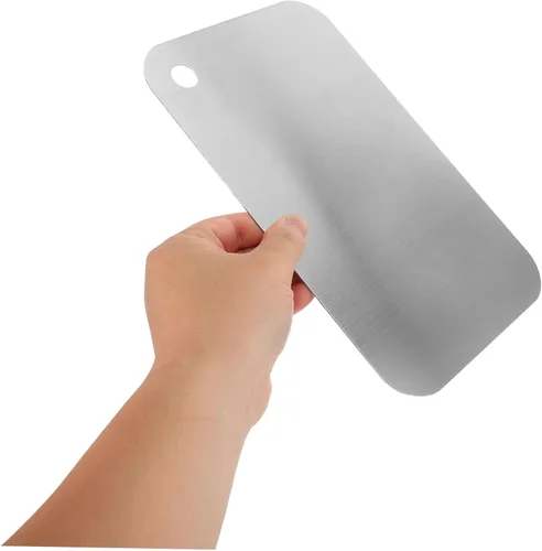 Vista 4 de Juego de tablas de cortar de doble cara de acero inoxidable de 3 piezas
