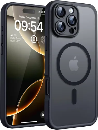 Vista 191 de TOCOL Funda para iPhone 11, compatible con Magsafe, protección completa de cámara, imanes integrados, protección contra caídas, funda translúcida