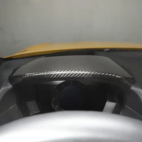Vista 8 de Accesorios de fibra de carbono real para interiores, control central, cubierta de panel de protección decorativa para Toyota Supra GR A90 A91 MK5