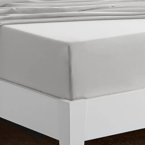 Vista 7 de Bedgear King Basic Bedding Essentials - Juego de sábanas ligeras, impermeables y transpirables, lavables, resistentes a las manchas, color gris claro