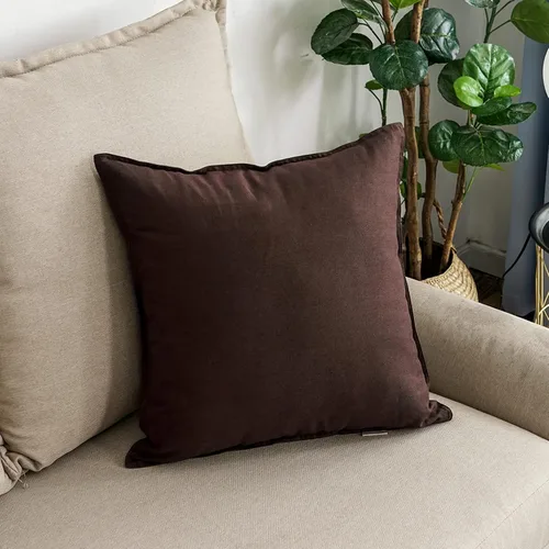 Vista 26 de Jeanerlor - Funda de cojín sólida de lino y algodón para decoración, de 18x18 pulgadas, funda de almohada especial para sofá, cama, silla