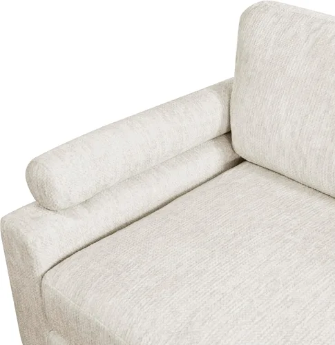Vista 11 de Lexicon Sofá modular de 120 pulgadas, sofá modular de microfibra de gran tamaño de 4 plazas en forma de L, 6 almohadas decorativas y arreglo Beige