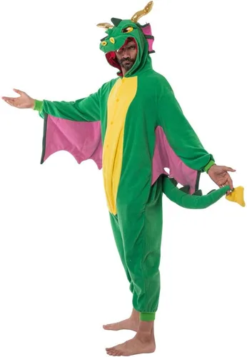Vista 4 de Spooktacular Creations Halloween Dragon Unisex Costume, Adult Animal Costume Halloween Party