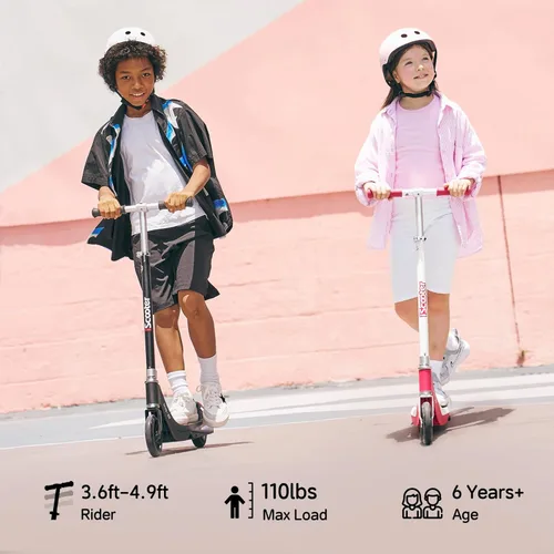 Vista 8 de iScooter IK3/IK3Pro Scooter eléctrico para niños de 6 a 12 años, velocidad máxima de 10 MPH, 3 alturas (IK3Pro), carga magnética, luces coloridas