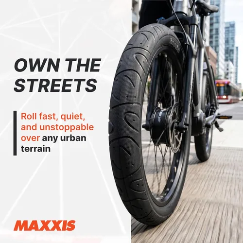 Vista 5 de Anquilostoma Maxxis Compuesto único Neumático de bicicleta BMX 60 TPI, Wire Bead Casing, Bead-To-Bead Tread, Fast-Rolling on Pavement, BMX
