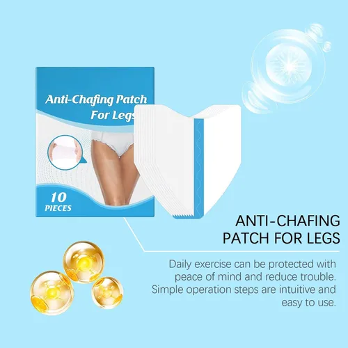 Vista 6 de Adhesivo interior anti rozaduras para muslo, prevención de levantamiento de muslos, almohadilla antifricción, cinta invisible para muslos