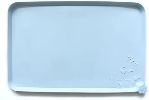 Vista 14 de Hoki Found - Bandeja de silicona para comederos de perros y gatos, tapetes impermeables para comida y agua, color caramelo