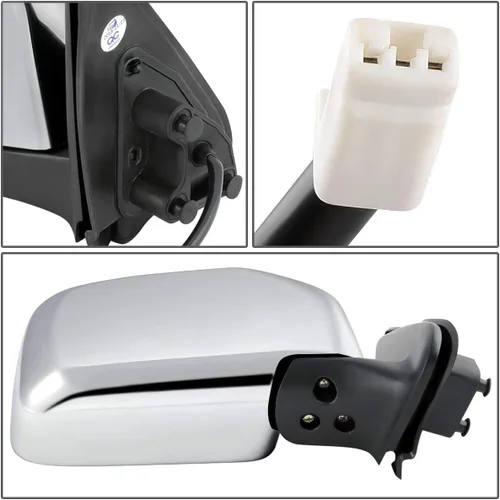 Vista 7 de Auto Dynasty TO1320159 TO1321159 Par de espejos retrovisores de puerta de visión lateral estilo OE compatible con Toyota Tacoma 01-04