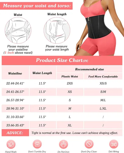 Vista 7 de Phateey Faja de entrenamiento de cintura para mujer, 3 correas Control de abdomen, faja de sudor para entrenamiento, banda delgada para el vientre
