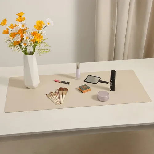 Vista 15 de Wolaile Tapete Secante de Escritorio de Cuero Sintético, Impermeable Antideslizante Tapete de Escritorio para Escribir para Niños, 36x17 pulgadas