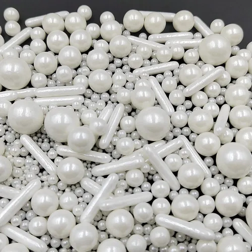 Vista 8 de Gránulos de Azúcar de Perlas Negras Comestibles Caramelos Mezcla de Tamaños para Hornear Decoraciones Comestibles para Pasteles Coberturas