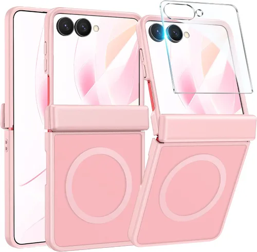 Vista 424 de FNTCASE Funda plegable para Motorola Razr: con protección de bisagra, fundas magnéticas transparentes compatibles con Magsafe grado militar contra