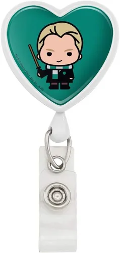 Vista 14 de Harry Potter lindo patrón Chibi corazón cordón retráctil carrete insignia tarjeta de identificación titular