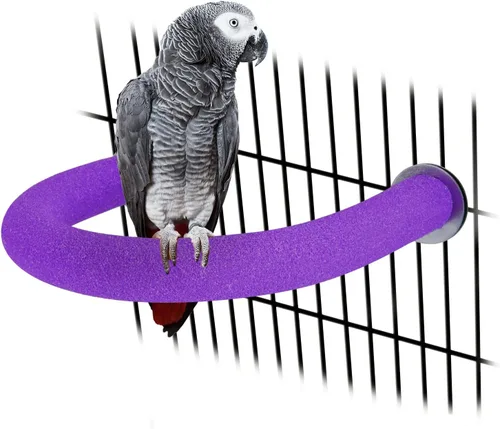 Vista 20 de Rypet Percha para Loros de Superficie Rugosa - Perchas de Arena de Cuarzo para Jaula de Pájaros para Pequeños Periquitos, Cacatúas, Conures