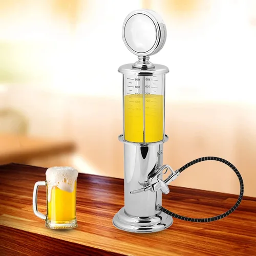 Vista 5 de Dispensador de licor con bomba, contenedor dispensador de bebidas de cerveza de una sola pistola de capacidad de 1000 cc, accesorios para pistola