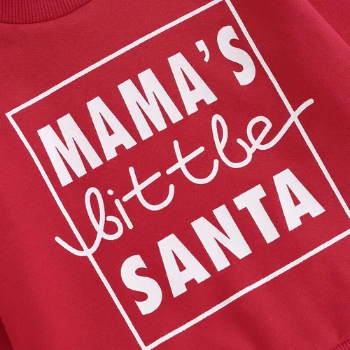Vista 4 de Mandizy Conjunto de ropa deportiva de manga larga con cuello redondo para bebé niño