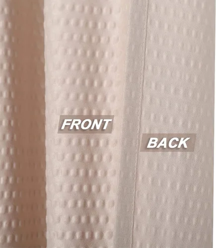 Vista 5 de CAROMIO Cenefas para ventanas de cocina, microfibra suave texturizada en relieve, con bolsillo para barra, cortinas a medida para ventanas de baño